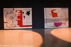 Les mains et bonjour Calder, tapisseries cu Corbusier